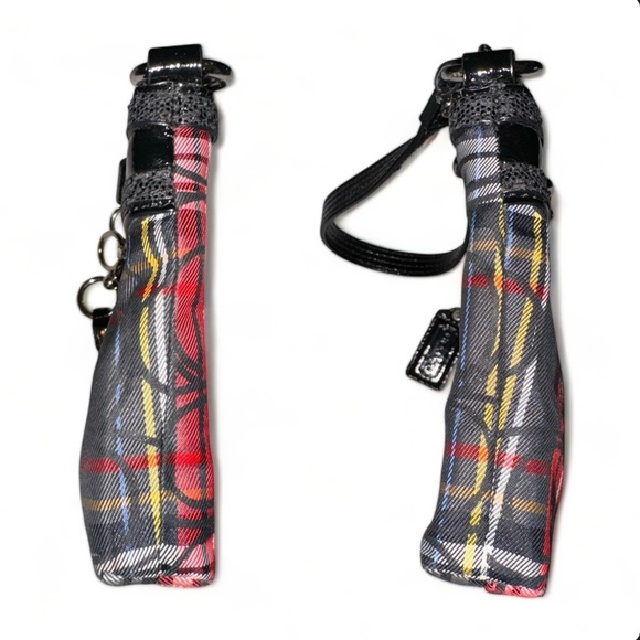 Coach Poppy RARE Plaid Sparkly Convertible Mini Bag/Clutch/Wristlet LIKE NEW - Picture 12 of 13